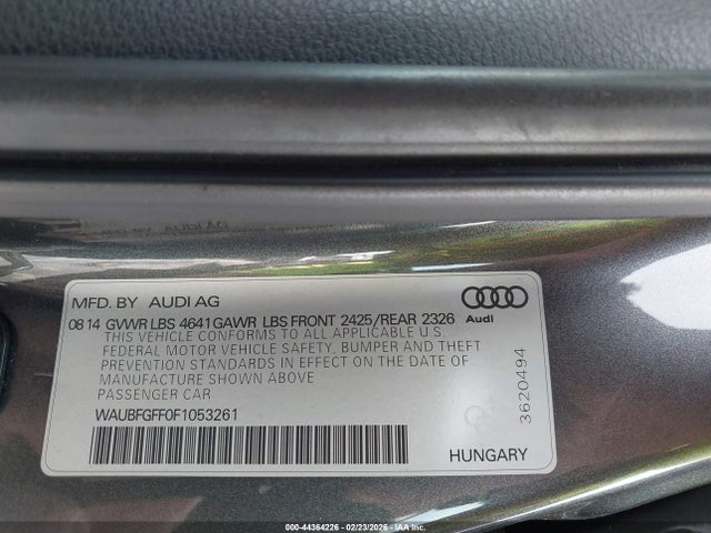 Продажа на аукционе авто 2015 Audi S3 2.0t Premium Plus, vin: WAUBFGFF0F1053261, номер лота: 44364226