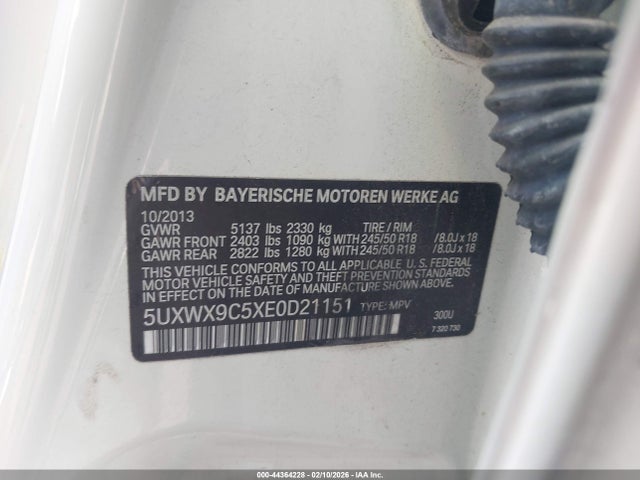 5UXWX9C5XE0D21151 BMW X3 Xdrive28i
