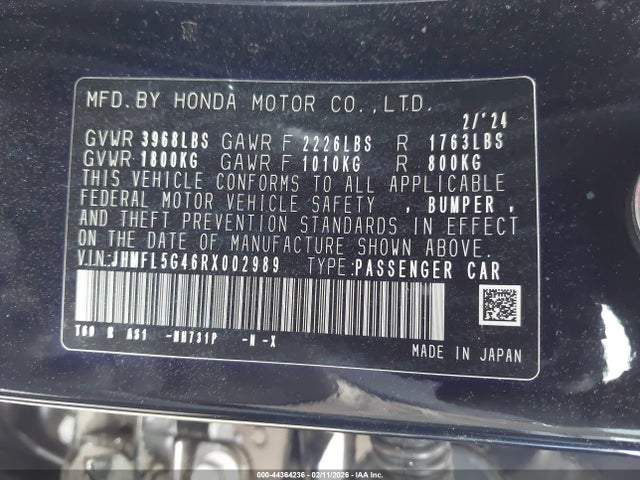 Honda CIVIC TYPE R 2024 JHMFL5G46RX002989 Image 9