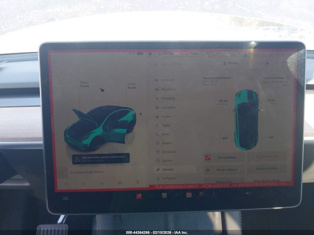Aukcja sprzedaży 2025 Tesla Model Y Long Range Dual Motor All-wheel Drive, vin: 7SAYGDEE0SA338027, numer aukcji: 44364266