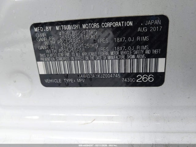 JA4AD3A3XJZ004745 Mitsubishi Outlander Se