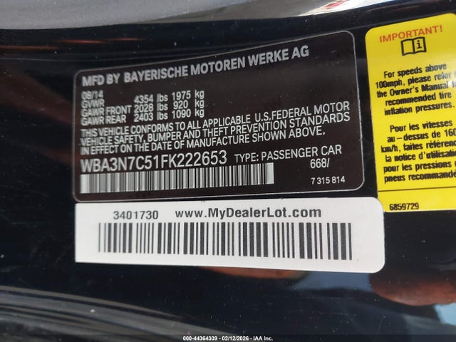 WBA3N7C51FK222653 BMW 428i