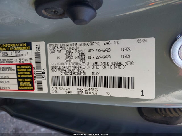 2024 TOYOTA TUNDRA HYBRID 5TFWC5DB9RX066738 Photo 8
