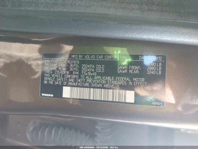 2013 VOLVO XC90 YV4952CZ5D1637879 Photo 8