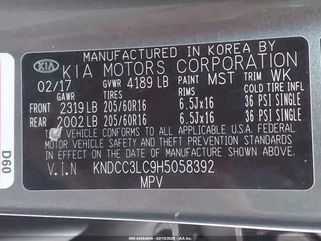 KIA NIRO EX 2017 KNDCC3LC9H5058392 Image 9