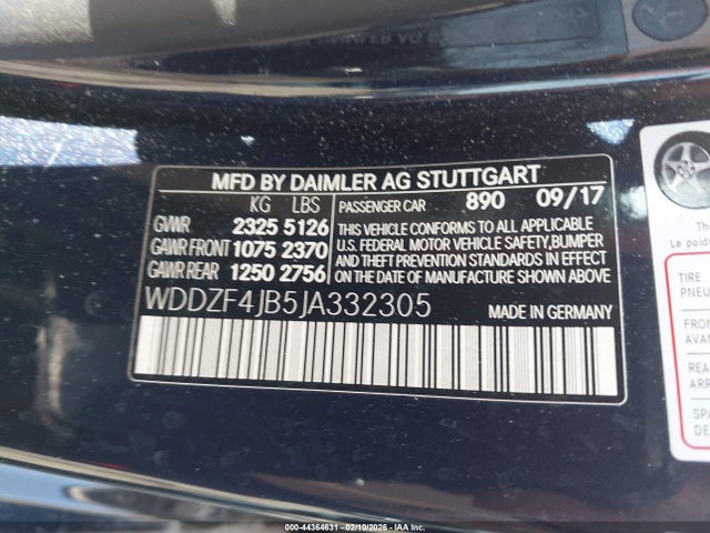 Продажа на аукционе авто 2018 Mercedes-benz E 300, vin: WDDZF4JB5JA332305, номер лота: 44364631