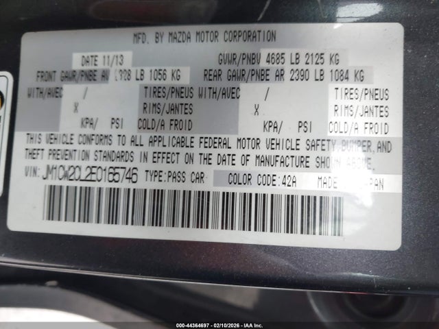 Mazda Mazda5 Touring 2014 JM1CW2CL2E0165746 Image 9
