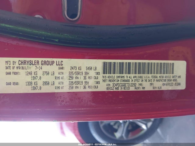 3C4PDCGG6ET312292 Dodge Journey Crossroad