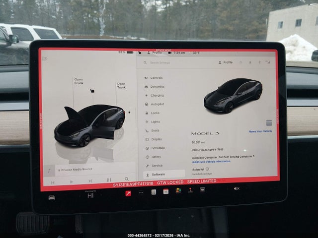 Aukcja sprzedaży 2023 Tesla Model 3 Rear-wheel Drive, vin: 5YJ3E1EA9PF417618, numer aukcji: 44364872