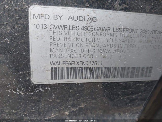 2014 AUDI A4 WAUFFAFLXEN017511 Photo 8