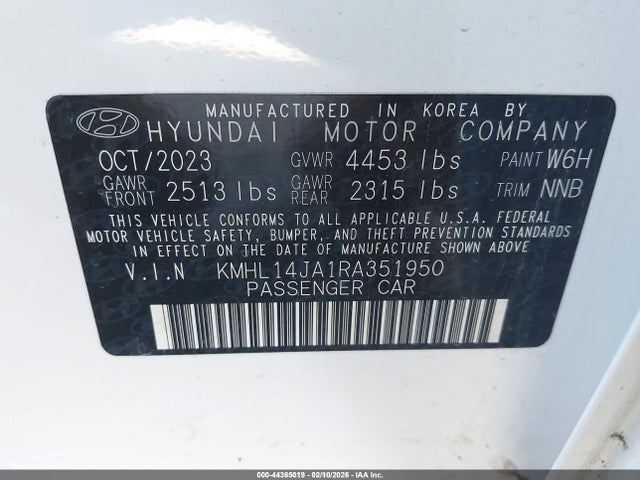 KMHL14JA1RA351950 Hyundai SONATA SEL
