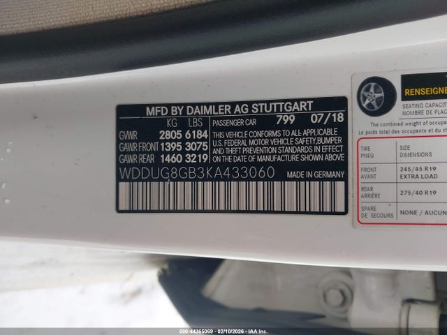 2019 MERCEDES-BENZ S 560 WDDUG8GB3KA433060 Photo 8