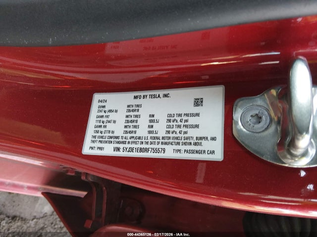 2024 TESLA MODEL 3 5YJ3E1EB0RF755579 Photo 8