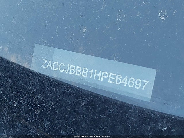 44365142 :رقم المزاد ، ZACCJBBB1HPE64697 vin ، 2017 Jeep Renegade Latitude 4x4 مزاد بيع