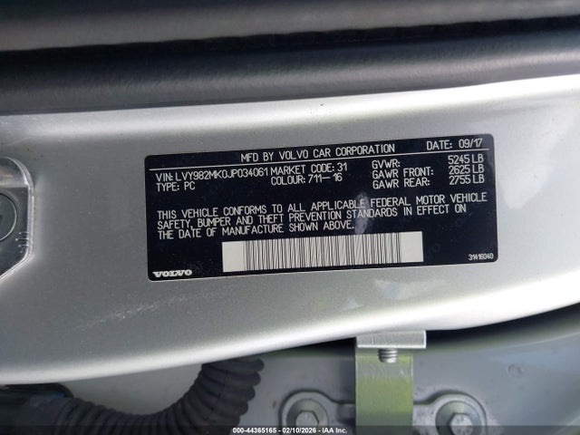 2018 VOLVO S90 LVY982MK0JP034061 Photo 8