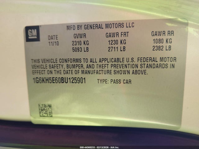 2011 CADILLAC DTS 1G6KH5E60BU125901 Photo 8