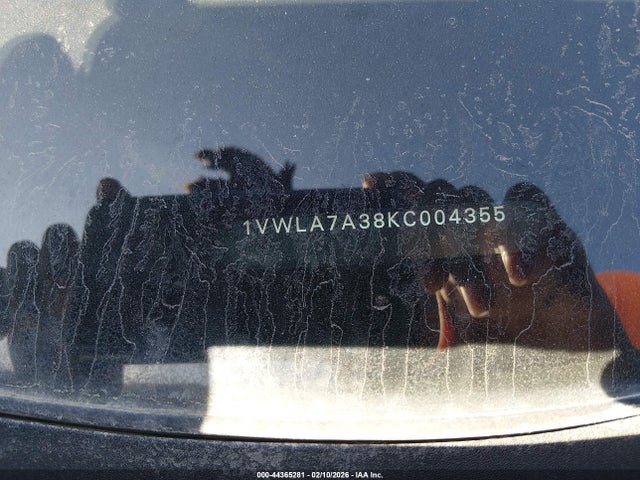 1VWLA7A38KC004355 Volkswagen Passat 2.0t Wolfsburg Edition