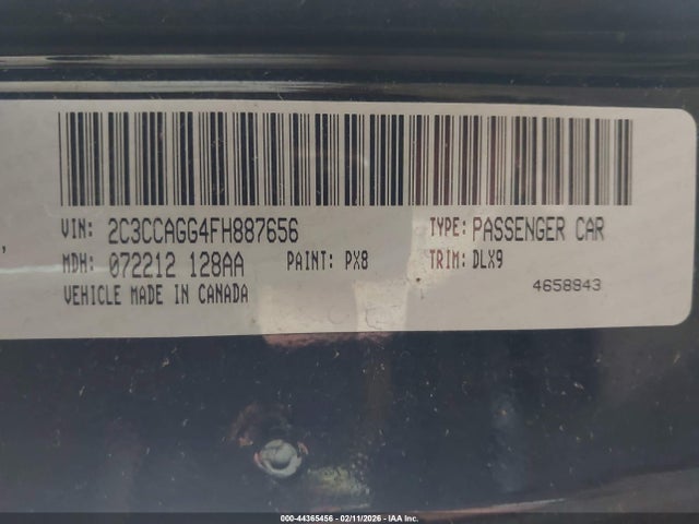 Продажа на аукционе авто 2015 Chrysler 300, vin: 2C3CCAGG4FH887656, номер лота: 44365456