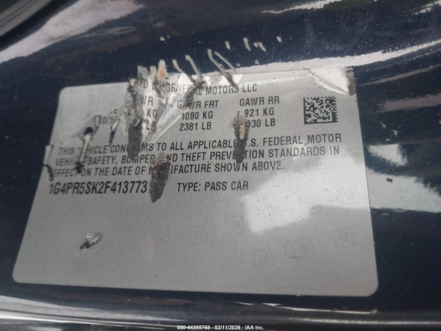 Aukcja sprzedaży 2015 Buick Verano Convenience Group, vin: 1G4PR5SK2F4137731, numer aukcji: 44365768