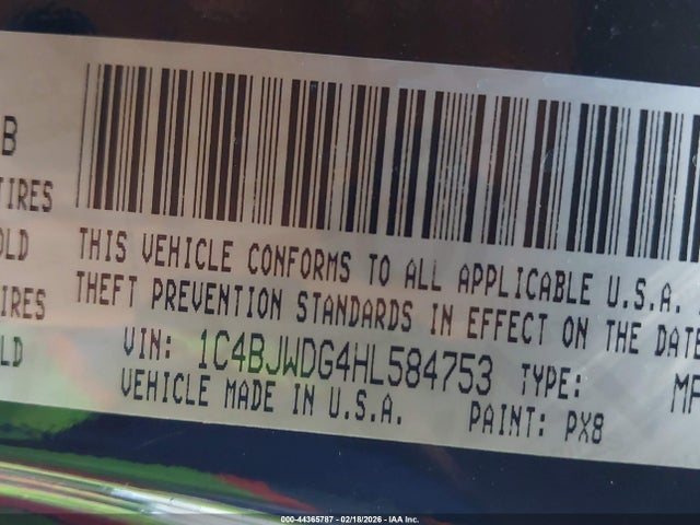 2017 JEEP WRANGLER UNLIMITED 1C4BJWDG4HL584753 Photo 8