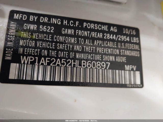 2017 PORSCHE MACAN WP1AF2A52HLB60897 Photo 8