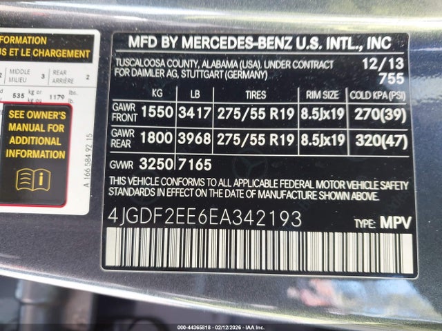 2014 MERCEDES-BENZ GL 350 BLUETEC 4JGDF2EE6EA342193 Photo 8