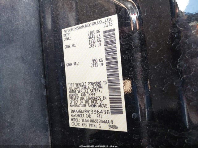 2017 NISSAN MAXIMA 1N4AA6AP8HC396436 Photo 8