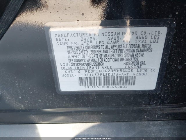 2024 NISSAN KICKS 3N1CP5CV0RL553831 Photo 8