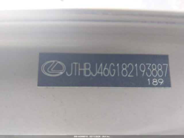 Продаж на аукціоні авто 2008 Lexus Es 350, vin: JTHBJ46G182193887, номер лоту: 44366010