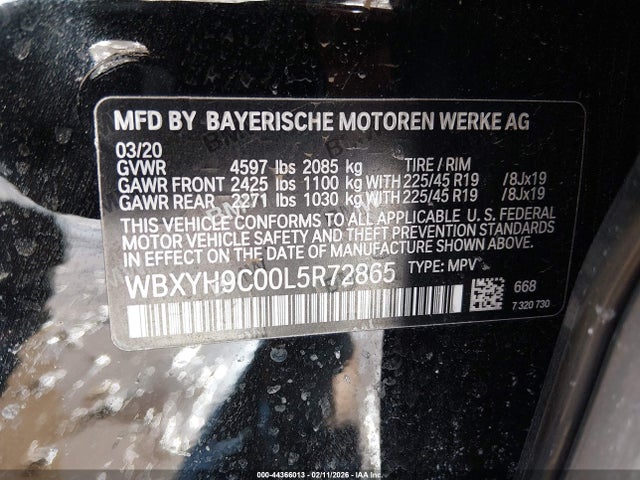 2020 BMW X2 WBXYH9C00L5R72865 Photo 8