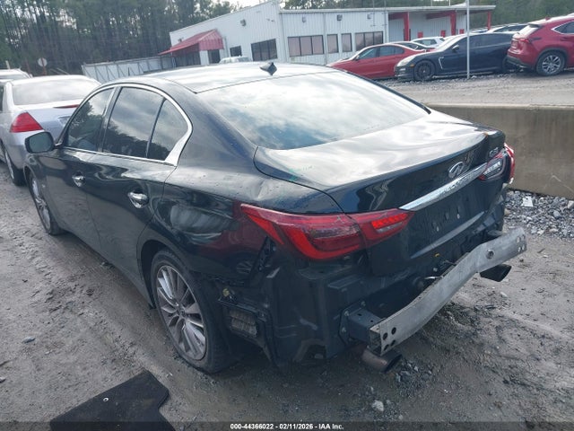 2018 Infiniti Q50 3.0t Luxe მანქანა იყიდება აუქციონზე, vin: JN1EV7AP7JM356941, აუქციონის ნომერი: 44366022