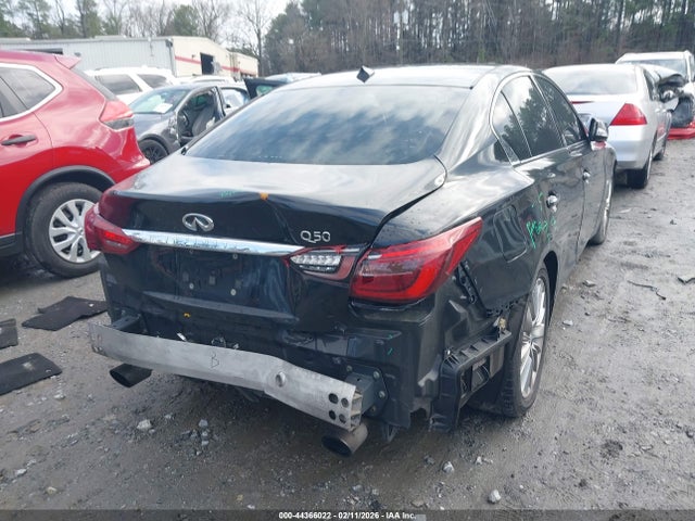 2018 Infiniti Q50 3.0t Luxe მანქანა იყიდება აუქციონზე, vin: JN1EV7AP7JM356941, აუქციონის ნომერი: 44366022