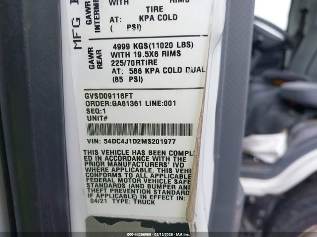Isuzu Npr Hd 2021 54DC4J1D2MS201977 Image 4