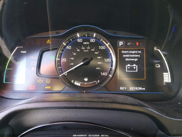 44366197 :رقم المزاد ، KMHC65LC4KU110880 vin ، 2019 Hyundai Ioniq Hybrid Blue مزاد بيع
