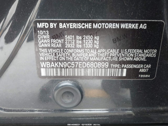 2014 BMW 550I WBAKN9C57ED680899 Photo 8