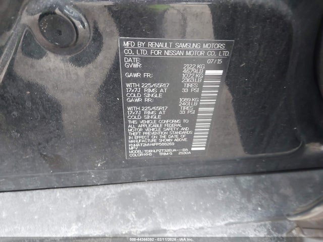 Nissan ROGUE S 2015 KNMAT2MV4FP588269 Image 9