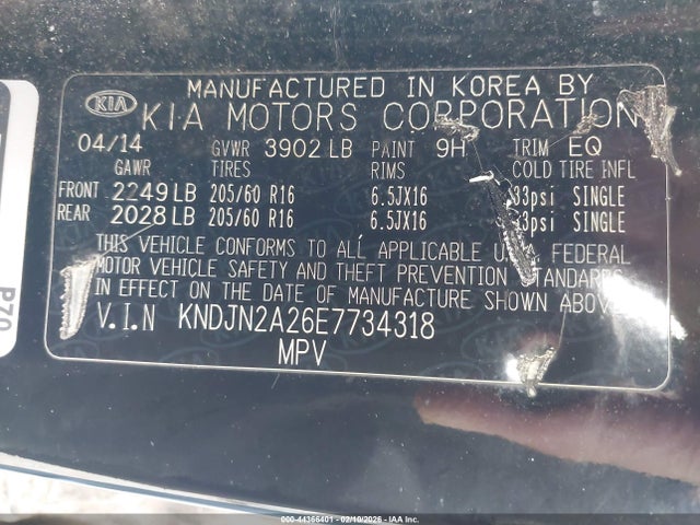 KIA Soul 2014 KNDJN2A26E7734318 Image 9