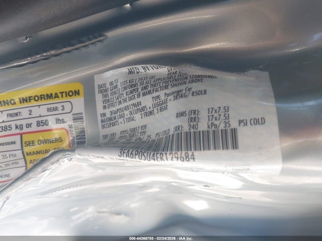 Ford Fusion Energi Titanium 2014 3FA6P0SU4ER129684 Image 8