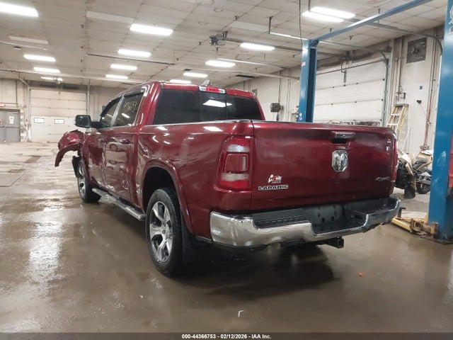 44366753 :رقم المزاد ، 1C6SRFJT1KN776371 vin ، 2019 Ram 1500 Laramie  4x4 5'7 Box مزاد بيع