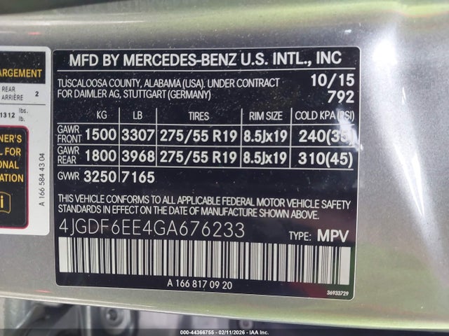 2016 MERCEDES-BENZ GL 450 4JGDF6EE4GA676233 Photo 8