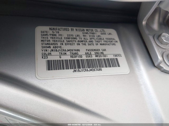 JN1BJ1CR4JW267486 Nissan Rogue Sport S
