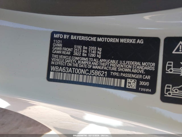 2022 BMW M440I WBA63AT00NCJ58621 Photo 8