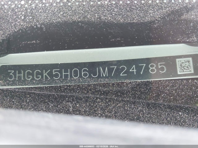 3HGGK5H06JM724785 Honda Fit Ex-l