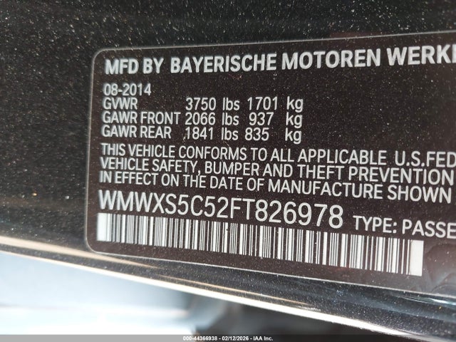 2015 MINI HARDTOP WMWXS5C52FT826978 Photo 8