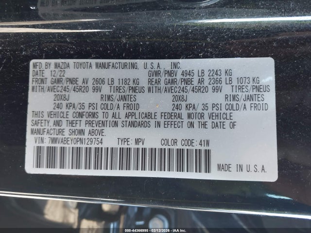 Aukcja sprzedaży 2023 Mazda Cx-50 2.5 Turbo Premium Plus, vin: 7MMVABEY0PN129754, numer aukcji: 44366995