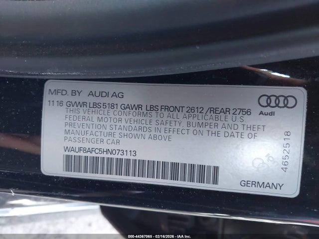 2017 AUDI A6 WAUF8AFC5HN073113 Photo 8