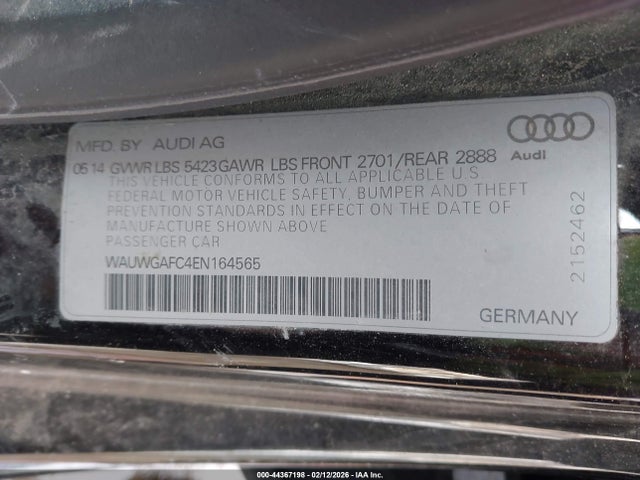 2014 AUDI A7 WAUWGAFC4EN164565 Photo 8