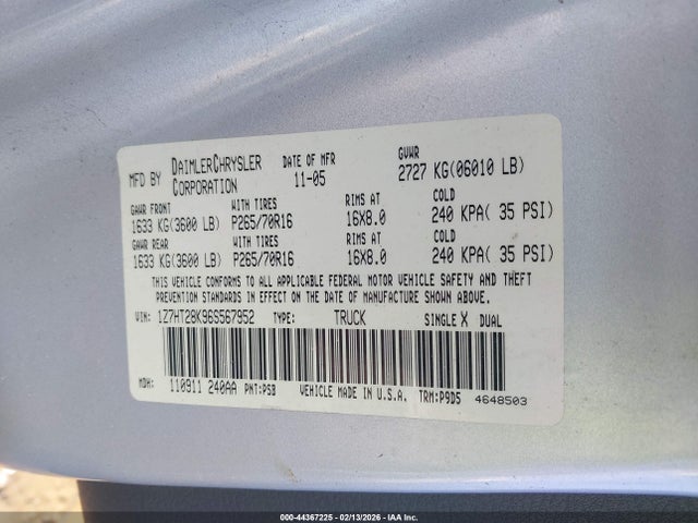 2006 MITSUBISHI RAIDER 1Z7HT28K96S567952 Photo 8