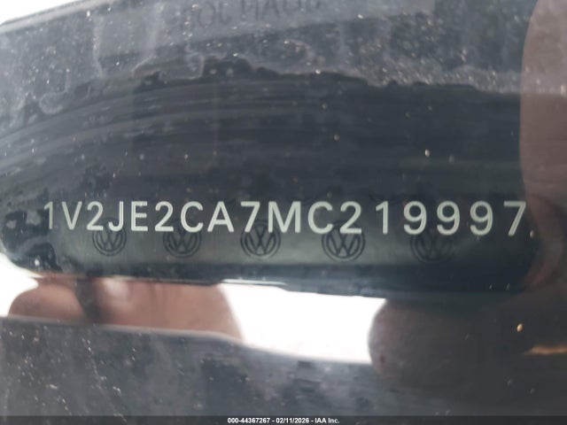 44367267 :رقم المزاد ، 1V2JE2CA7MC219997 vin ، 2021 Volkswagen Atlas Cross Sport 3.6l V6 Se W/technology مزاد بيع