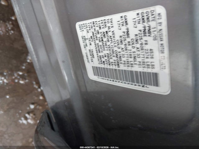 44367341 :رقم المزاد ، JN8AS58VX9W442472 vin ، 2009 Nissan Rogue Sl مزاد بيع